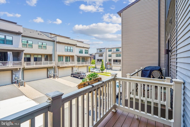 43436 Apple Orchard Sq, Ashburn, VA 20148 - wooden deck with a residential view and driveway