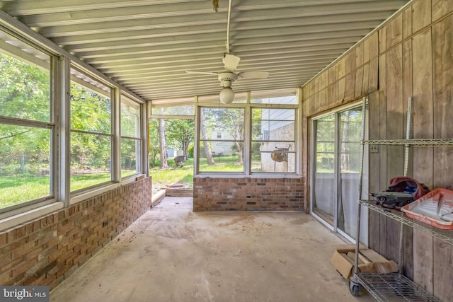 64 Poplar Ave, Warrington, PA 18976 - unfurnished sunroom featuring ceiling fan and plenty of natural light