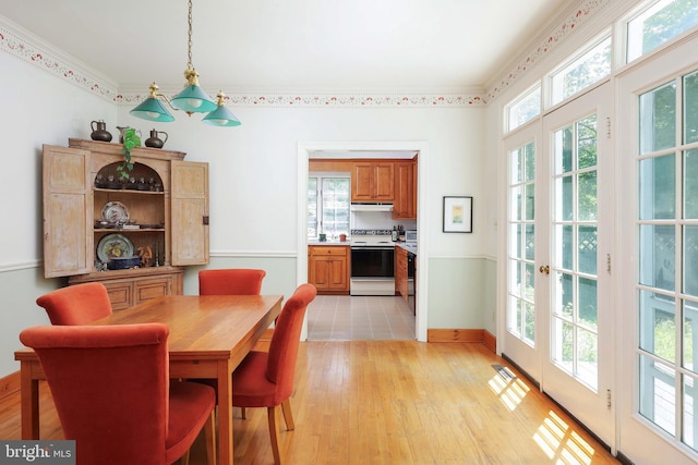 330 Cherry Hill Rd, Princeton, NJ 08540 - dining room featuring light wood-style floors and baseboards