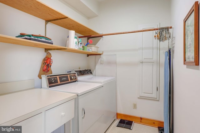 330 Cherry Hill Rd, Princeton, NJ 08540 - washroom with washer and dryer, cabinet space, and baseboards