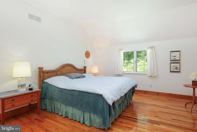 330 Cherry Hill Rd, Princeton, NJ 08540 - bedroom featuring light wood-type flooring, baseboards, and lofted ceiling
