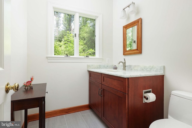 330 Cherry Hill Rd, Princeton, NJ 08540 - bathroom featuring vanity, toilet, and baseboards