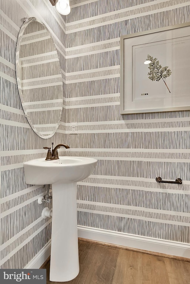 4420 Breidenbaugh Ln, Glen Arm, MD 21057 - bathroom with wood finished floors