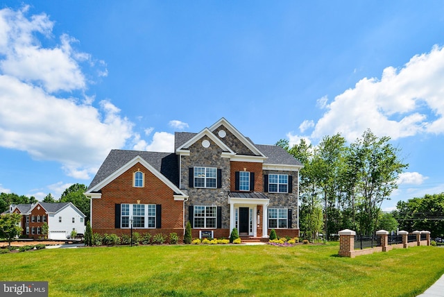 4420 Breidenbaugh Ln, Glen Arm, MD 21057 - view of front of property with brick siding and stone siding