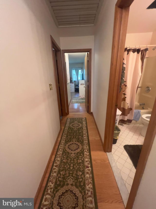8 Cedar Rd, Mount Pocono, PA 18344 - corridor featuring light wood-type flooring and baseboards
