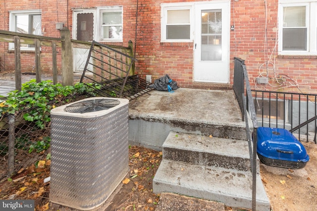 5603 Clearspring Rd, Baltimore, MD 21212 - exterior view of cooling unit and brick siding