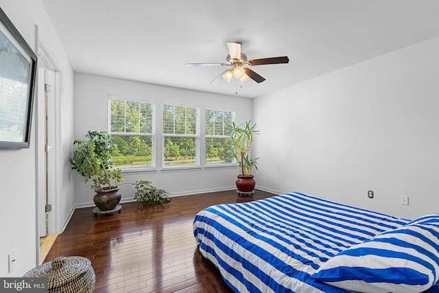 25 Shepherds Hook Way, Stafford, VA 22554 - bedroom with wood finished floors, baseboards, and a ceiling fan