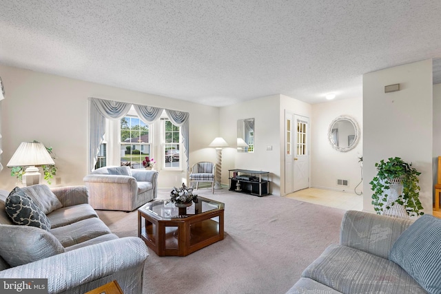 2 Cottonwood Dr, Barnegat, NJ 08005 - carpeted living area featuring a textured ceiling