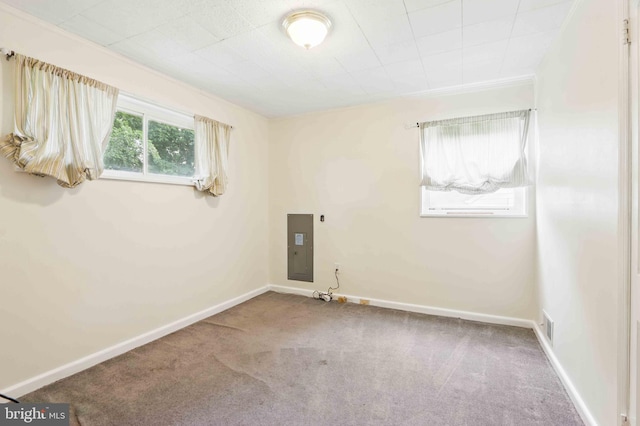 6937 Halleck St, District Heights, MD 20747 - carpeted spare room featuring electric panel and baseboards