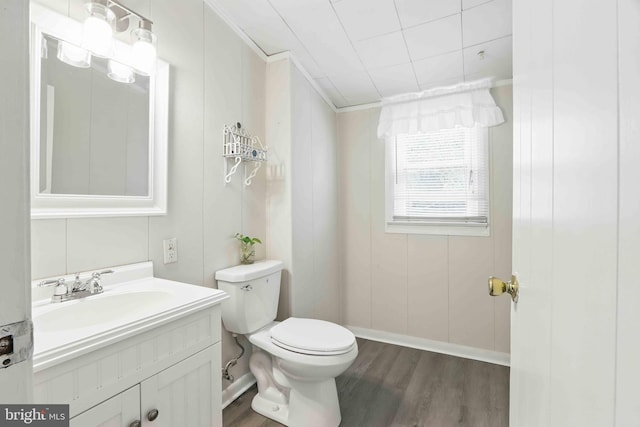 6937 Halleck St, District Heights, MD 20747 - half bathroom with wood finished floors and vanity