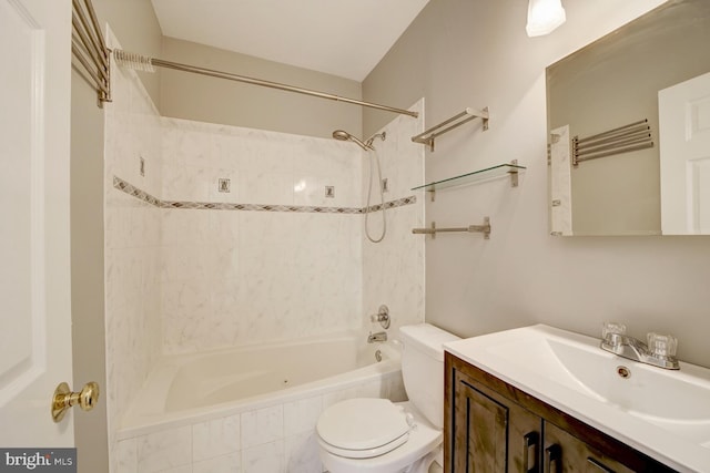 1030 Fairmont St NW Unit 204, Washington, DC 20001 - bathroom with toilet, bathing tub / shower combination, and vanity