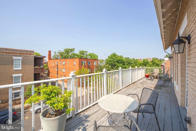 1030 Fairmont St NW Unit 204, Washington, DC 20001 - view of wooden terrace