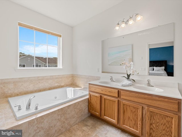 20005 Newry Dr Unit Y13, Rehoboth Beach, DE 19971 - ensuite bathroom with double vanity and a tub with jets