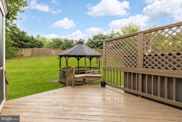 5501 Chestermill Ct, Fairfax, VA 22030 - wooden deck with a gazebo