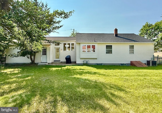 504 Redrow Ave, Swedesboro, NJ 08085 - rear view of property with a chimney