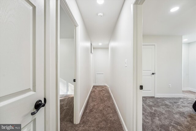 5202 Bayne Pl, Temple Hills, MD 20748 - corridor with carpet, recessed lighting, and baseboards