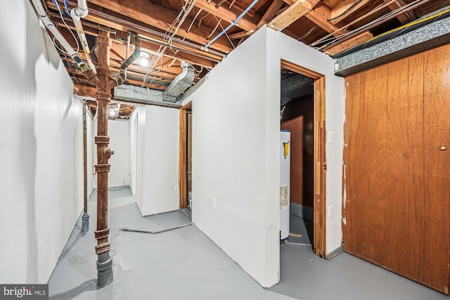 5202 Bayne Pl, Temple Hills, MD 20748 - unfinished basement with water heater