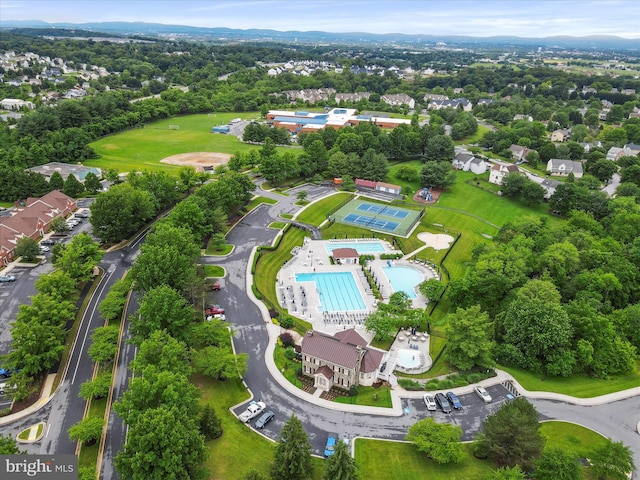6344 Springwater Ter Unit 1141, Frederick, MD 21701 - drone / aerial view of a pool area