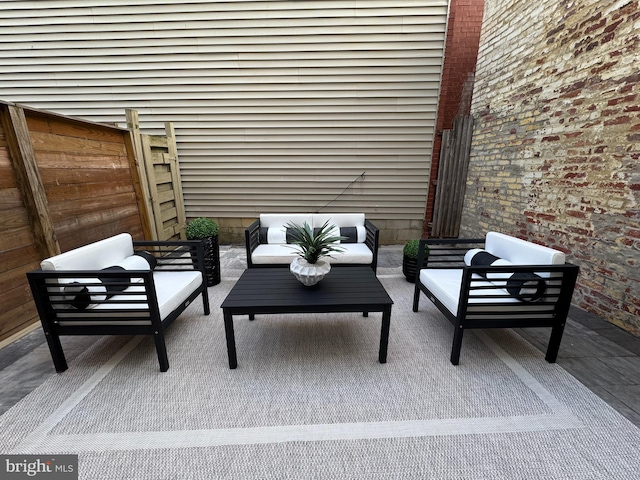 344 Elm St NW, Washington, DC 20001 - view of patio featuring an outdoor living space