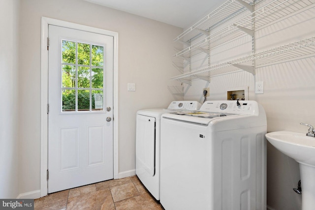 6015 Forest Run Dr, Clifton, VA 20124 - washroom with independent washer and dryer and baseboards