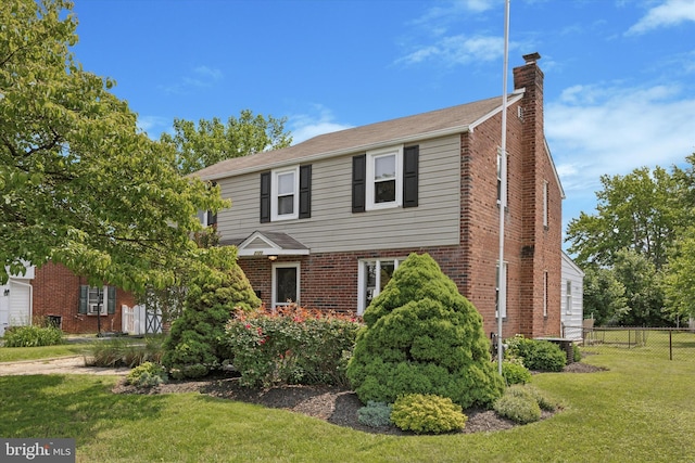 2120 Grand Ave, Morton, PA 19070 - view of front of property with a chimney and brick siding