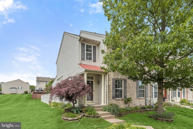 542 June Apple Ct, Abingdon, MD 21009 - view of front of house featuring a front lawn and brick siding