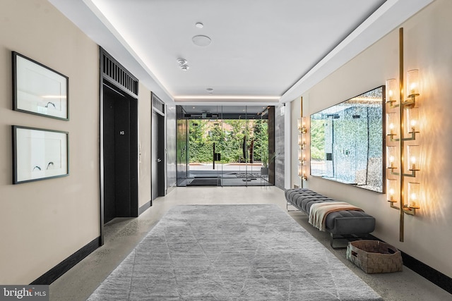 427 E Lancaster Ave Unit 1202, Wayne, PA 19087 - corridor featuring baseboards and concrete flooring