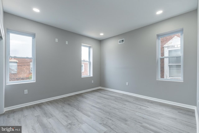 5229 Webster St, Philadelphia, PA 19143 - unfurnished room featuring light wood-style flooring, baseboards, and recessed lighting