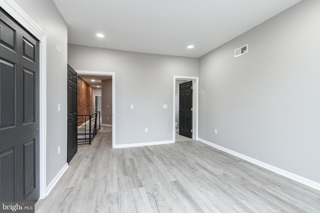 5229 Webster St, Philadelphia, PA 19143 - spare room with light wood-style flooring, baseboards, and recessed lighting