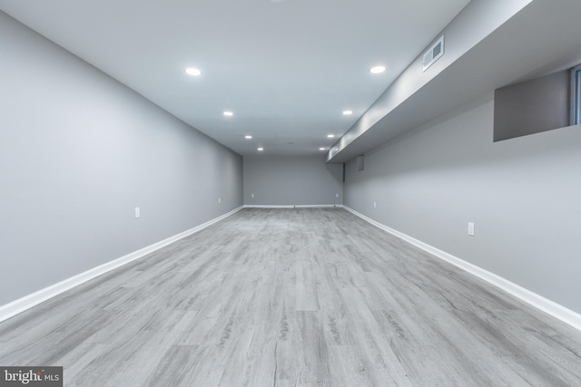 5229 Webster St, Philadelphia, PA 19143 - finished basement featuring recessed lighting, baseboards, and wood finished floors