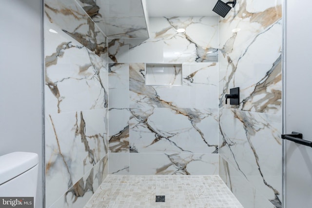 5229 Webster St, Philadelphia, PA 19143 - full bathroom with toilet and a marble finish shower