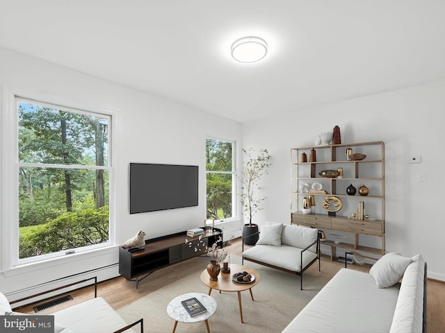 2500 Sams Creek Rd, Westminster, MD 21157 - living room featuring plenty of natural light and wood finished floors