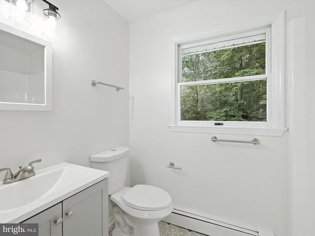 2500 Sams Creek Rd, Westminster, MD 21157 - bathroom featuring a baseboard heating unit and vanity