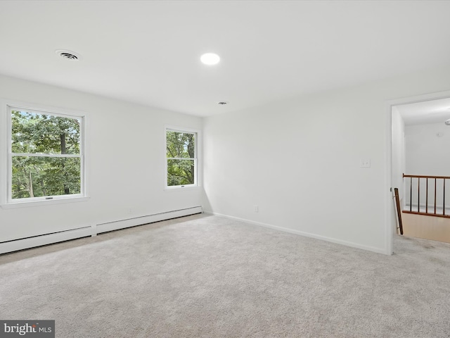 2500 Sams Creek Rd, Westminster, MD 21157 - spare room with baseboard heating and carpet floors