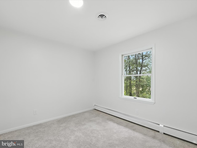2500 Sams Creek Rd, Westminster, MD 21157 - spare room featuring baseboard heating and carpet floors