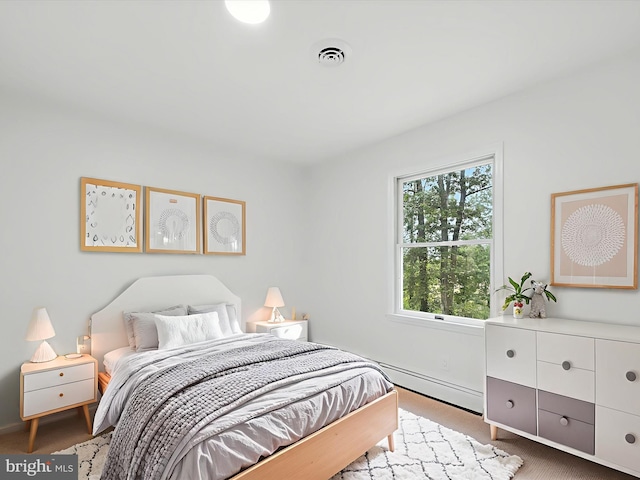 2500 Sams Creek Rd, Westminster, MD 21157 - carpeted bedroom with a baseboard radiator