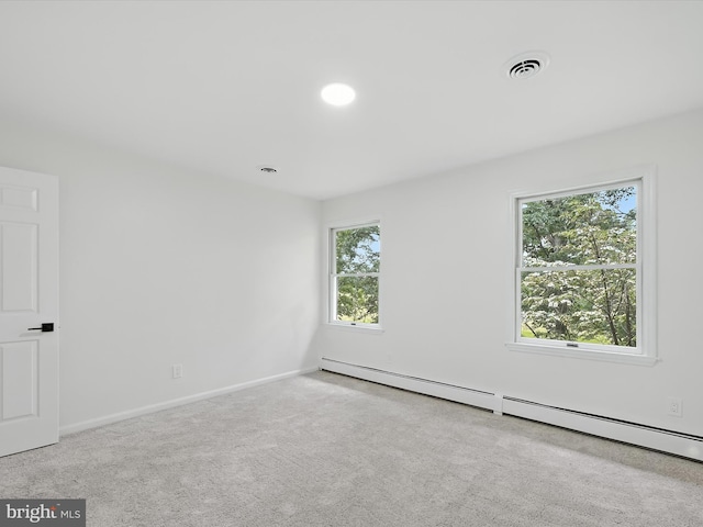 2500 Sams Creek Rd, Westminster, MD 21157 - carpeted empty room featuring a baseboard radiator and baseboards