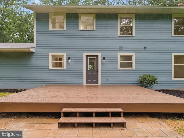 2500 Sams Creek Rd, Westminster, MD 21157 - rear view of property with a wooden deck