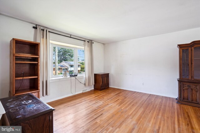 10520 Truxton Rd, Hyattsville, MD 20783 - empty room with light wood-type flooring and baseboards