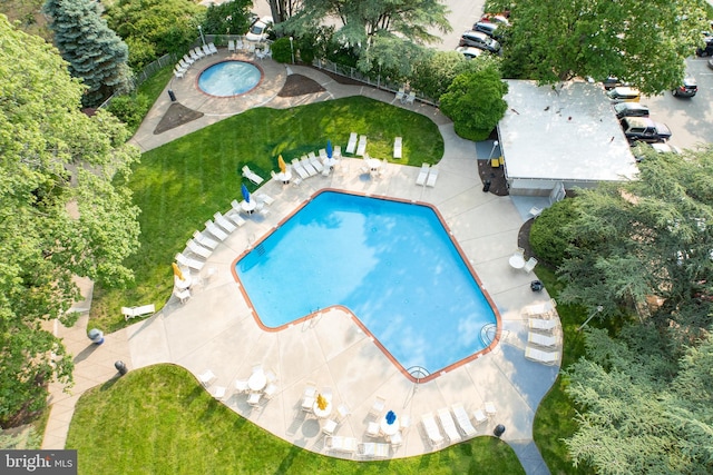 309 Florence Ave Unit 420-N, Jenkintown, PA 19046 - aerial view of property and surrounding area featuring a pool area