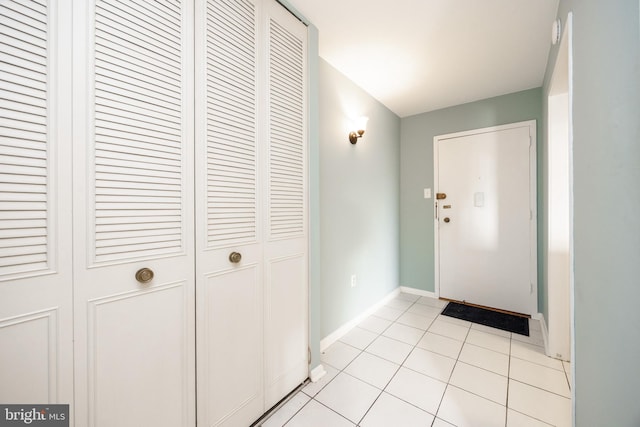 309 Florence Ave Unit 420-N, Jenkintown, PA 19046 - entryway with light tile patterned flooring and baseboards