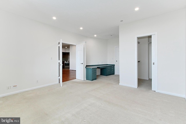 1805 Crystal Dr Unit 1110S, Arlington, VA 22202 - unfurnished room with light colored carpet, recessed lighting, and a desk