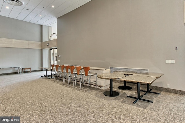 1805 Crystal Dr Unit 1110S, Arlington, VA 22202 - common area with a towering ceiling and recessed lighting