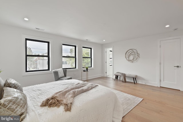 4324 Yuma St NW, Washington, DC 20016 - bedroom with light wood finished floors, recessed lighting, and baseboards