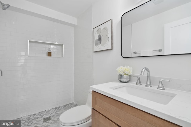 4324 Yuma St NW, Washington, DC 20016 - bathroom featuring a stall shower, vanity, and toilet