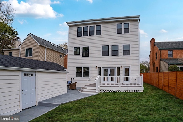 4324 Yuma St NW, Washington, DC 20016 - rear view of house with a wooden deck and a patio