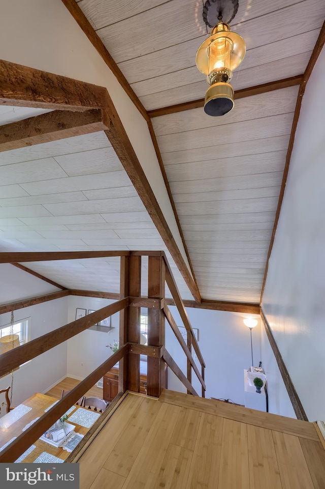 402 Swamp Rd, Morgantown, PA 19543 - stairs with wood finished floors