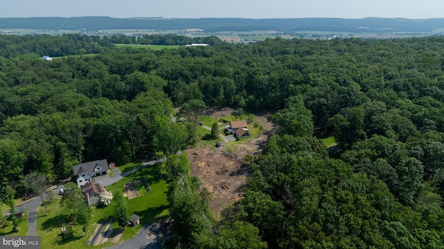 402 Swamp Rd, Morgantown, PA 19543 - aerial view of property and surrounding area featuring a heavily wooded area
