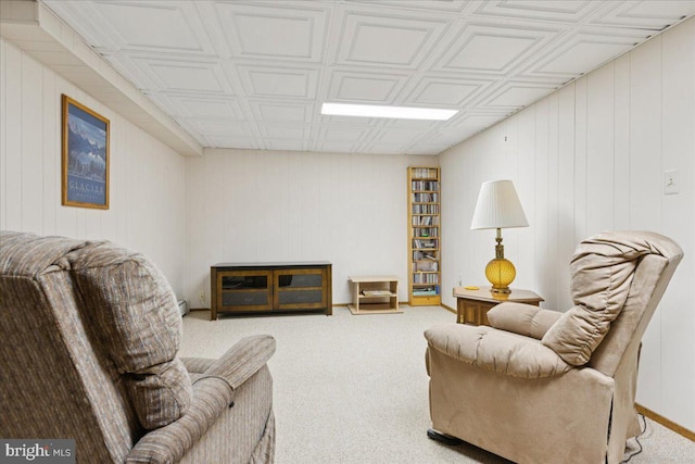 161 Bull Run Rd, Pennington, NJ 08534 - living area featuring carpet floors and an ornate ceiling
