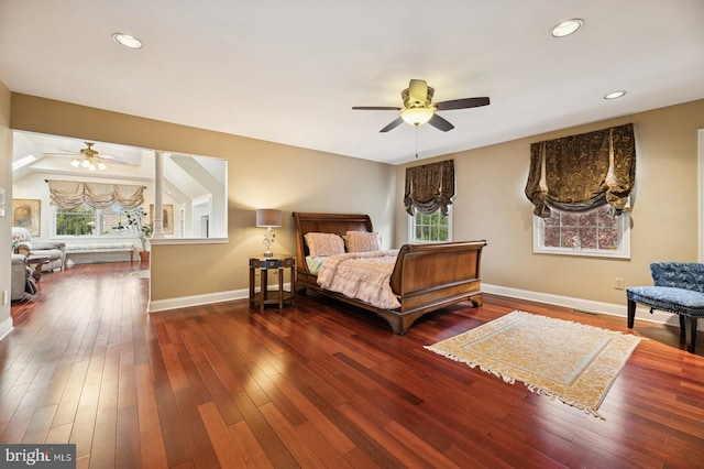 6 Keystone Way, Princeton Junction, NJ 08550 - bedroom featuring baseboards, hardwood / wood-style floors, and recessed lighting